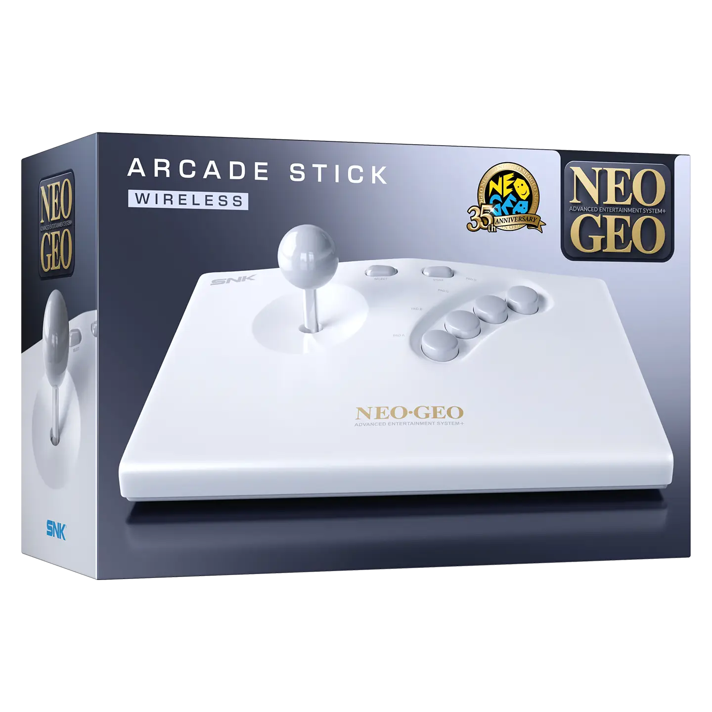 NEO GEO AES+ Arcade Stick (White) - Product Page – Plaion Replai US NEO GEO AES+ Arcade Stick (White) - Product Page – Plaion Replai US